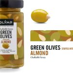 GREEN OLIVES STUFFED WITH ALMOND 320ML/1 